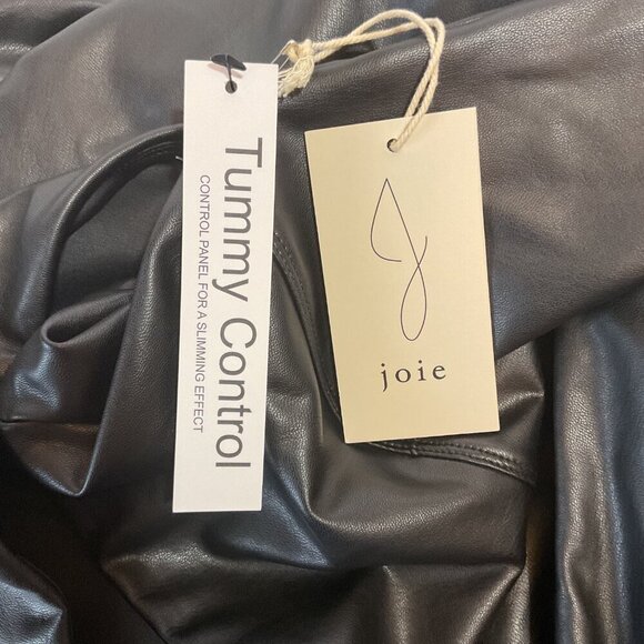 Joie Tummy‎ Control Faux Leather Pants Black XL - Picture 6 of 9